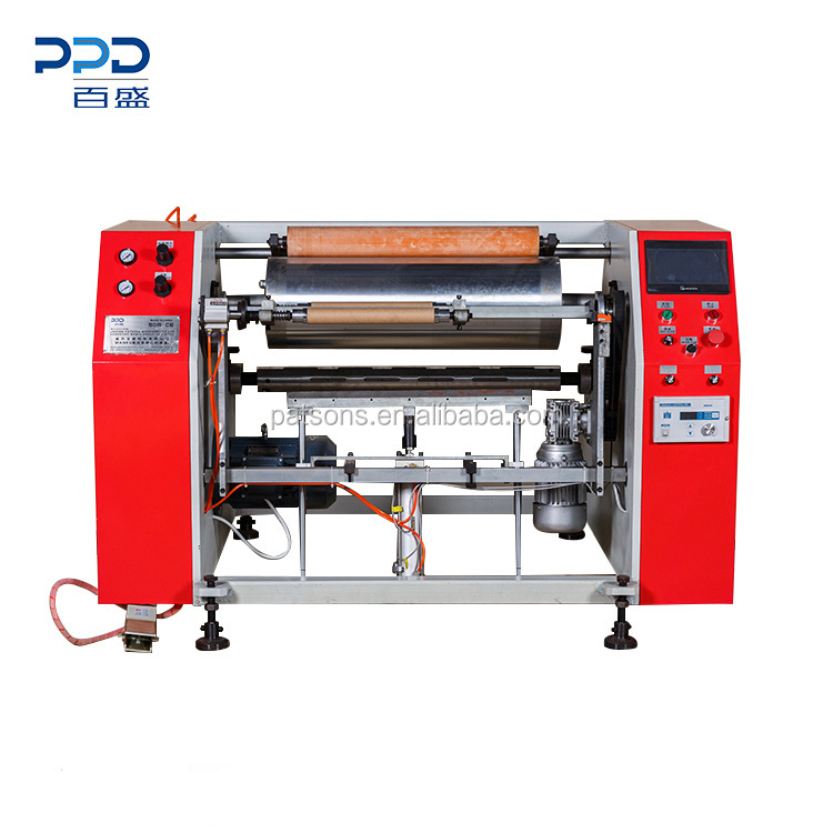 China Manufacture Semi Automatic Aluminum Foil Cling Film Rewinding Machine