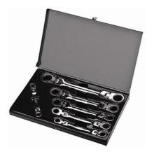 6pcs Double Flexible Ratchet Combination Wrenches/Spanners Set