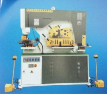 Iron worker punching and cutting machine