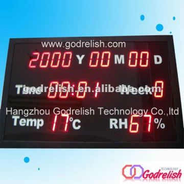 led electronic calendar,wall calendar