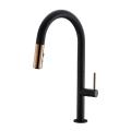 Single Lever Brushed Pull Out Kitchen Faucets