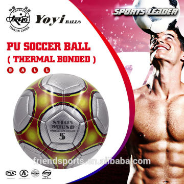 PU soccer ball ( thermal bonded, look like hand stitched soccer ball )