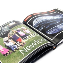 customized hardcover book printing with film lamination photo book album