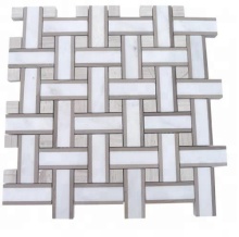 Twine Burlap Marble Mosaic Tile