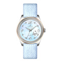 Diamond Bezel MOP Dial Women's Leather Watches