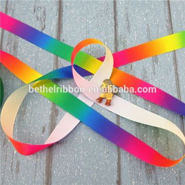 2016 Wholesale printed material Recycled make ribbon rosette