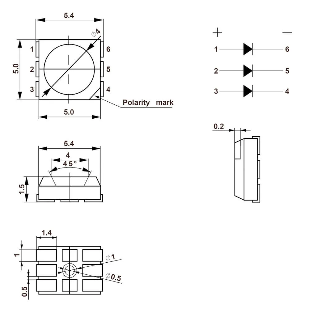 SMD LED Mlt-SMD-5050-03060dxx