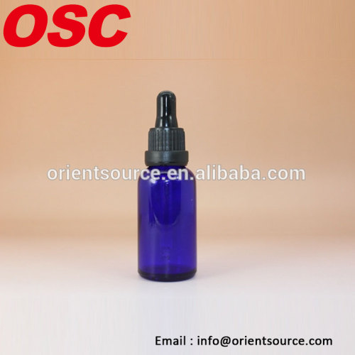 Bottiglia di dropping di olio essenziale con pipetta di vetro cappuccio evidente e manomissione, campione gratuito