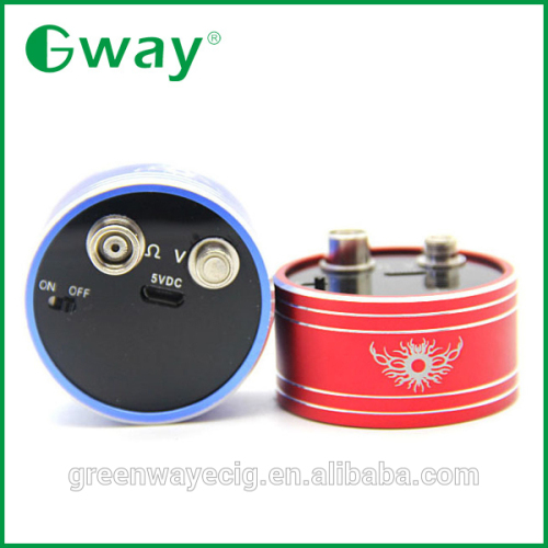 High quality 510 round ohm meter, Ohm / Voltage resistance reader micro ohm meter mod atomizer ohm tester factory price