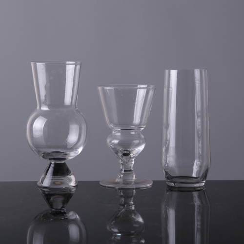 Unique Design Clear Glassware For Wine