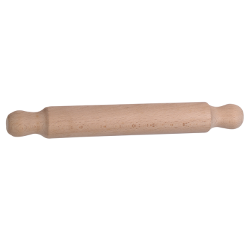 Beech wood rolling pin with handle