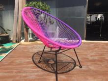 Modern PE Rattan Outdoor Bistro Sets Metal Wicker Garden Balcony Chair