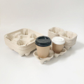 Bagasse Pulp de canne à sucre 4 tasses support