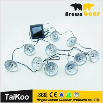 10pcs warm white led gardeners eden solar powered garden light