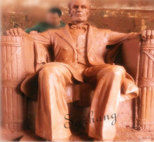 America President Abraham Lincoln Marble Statue