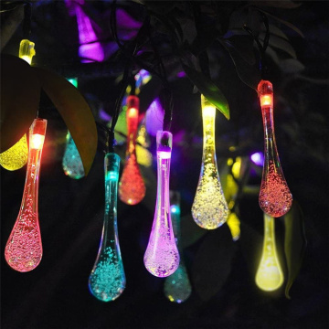 Hot Selling Solar Garden String Light Raindrop Decorative Lights