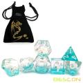 Бессон Негабаритный DND DICE DICE DICE DOLPHIN, Гигантские 7pcs Dolphin Polyedral D &amp; D Dice Set, Dungeons и Dragons Dice