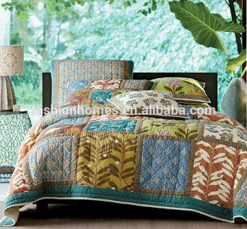 Latest designs patchwork quilt/bed sheet patchwork quilt