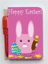 Easter paper notepad with ball pen , novelty memo pad with ball pen