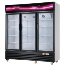 Direct Cooling Upright Supermarket Freezer: Vertical Beverage Refrigerator Cooler Chiller
