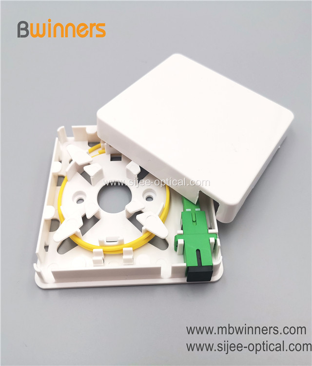 Wall Socket 1 Port SC Mini Fiber Termination Box