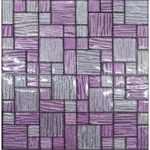 Elegance Purple Color Crystal Glass Mosaic