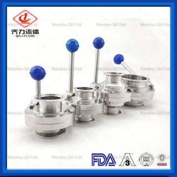 Hygienic Butterly Valves with 3A/SMS//DIN Standard