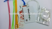 Customized luggage tag pvc card