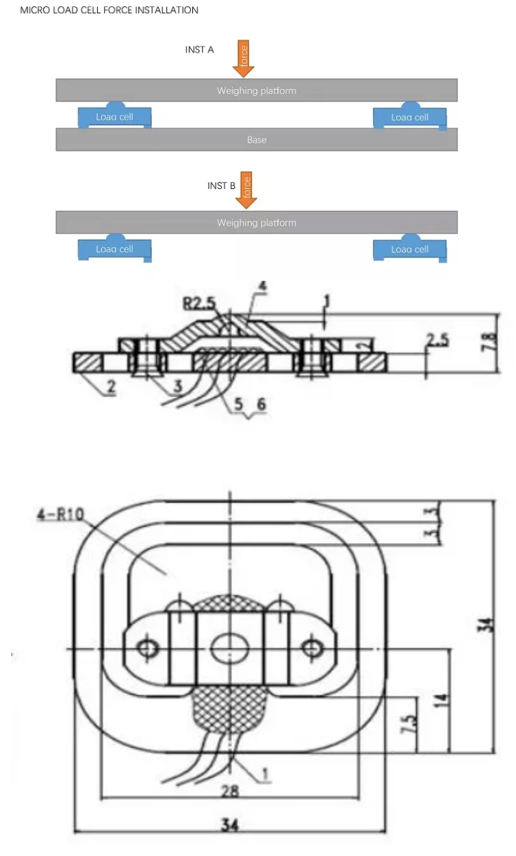 High Precision Micro Scale Load Cell 