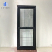 Zonron Black Double Hung Windows: Aluminum Sash Windows for Replacement with Screens