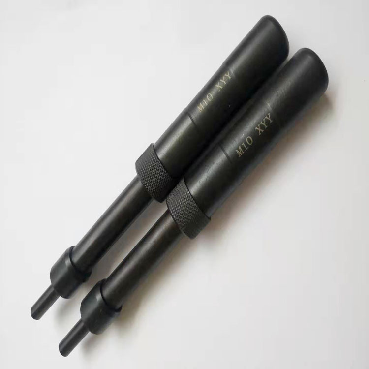 Automatic M4 Screw Sleeve Punch Tool - Zinc Alloy and Titanium Handle, Polybag Packaging