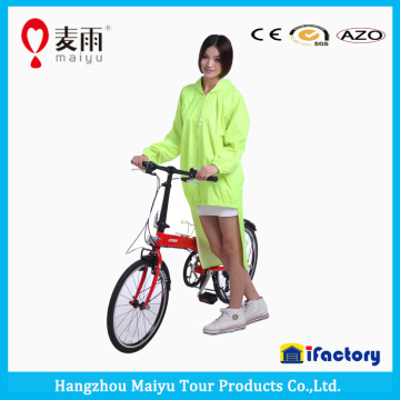 Maiyu pvc waterproof cycling rain poncho