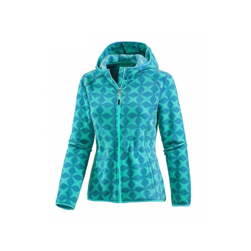 Ladies' Printed Fleece Coat With Zipper