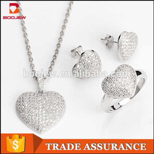 2016 New Luxury Design Wholesale Jewelry Made With Silver Costume Jewelry Sets