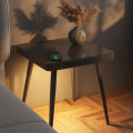 Mesas de cabeceira de cabeceira inteligente mesa de café de vidro pequena