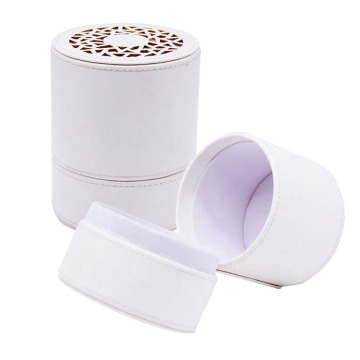 Custom Round Paper Tube Box Surface Artificial Leather