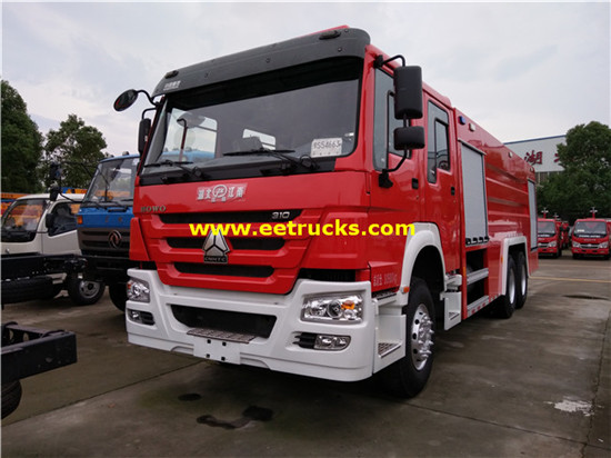 15m3 340hp HOWO Fire Fighting Trucks