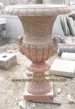 Pink Marble Flower Pot