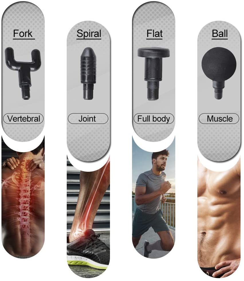 Real Relax Electric Deep Tissue Vibration Sports Muscle Neck Massager Fascial Gun