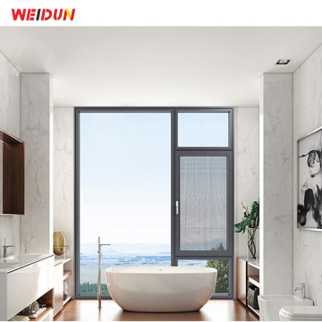 WEI DUN Broken Bridge Aluminum Thermal Insulation Casement Window with Screen