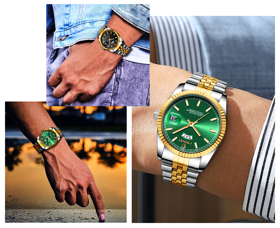 Top Luxury Brand CHENXI Men 2019 Casual Fashion Quartz Business Male Wristwatches Analog Waterproof Clock Relogio Masculino
