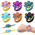 Silicone Bracelet Child finger hand Spinner Pops Fidget