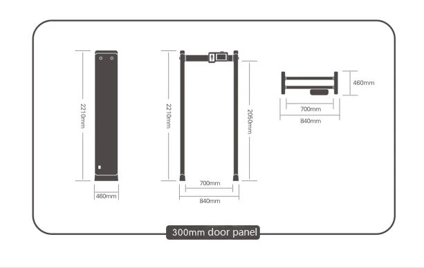 Multi Zones Infrared Door Frame Custom Security Check Digital Metal Detector