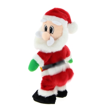 30CM Santa Xmas Decoration Battery Operated Funny Toy