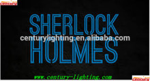 sherlock holmes neon sign