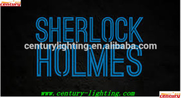 sherlock holmes neon sign