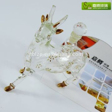 Wholesale gift favor cystal glass animal shape jar