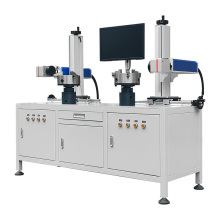 Dual Flanges Vavles MOPA Fiber Lasers Marking Machine