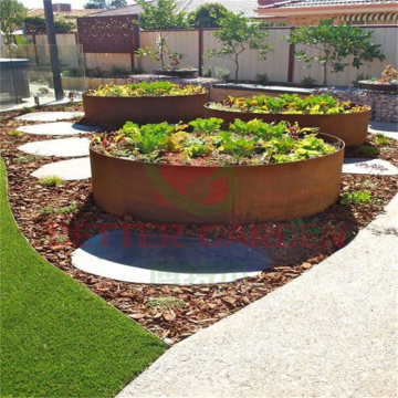 Nature-Style Pre-Rusted Border Edging: Enhancing Your Holiday Village Garden with Metal Edging