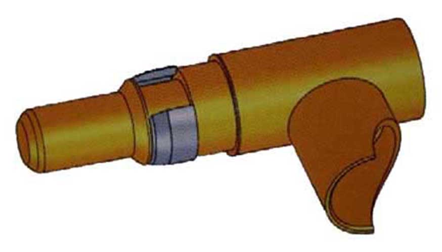 Contato coaxial do conector macho de alimentação de solda D-Sub